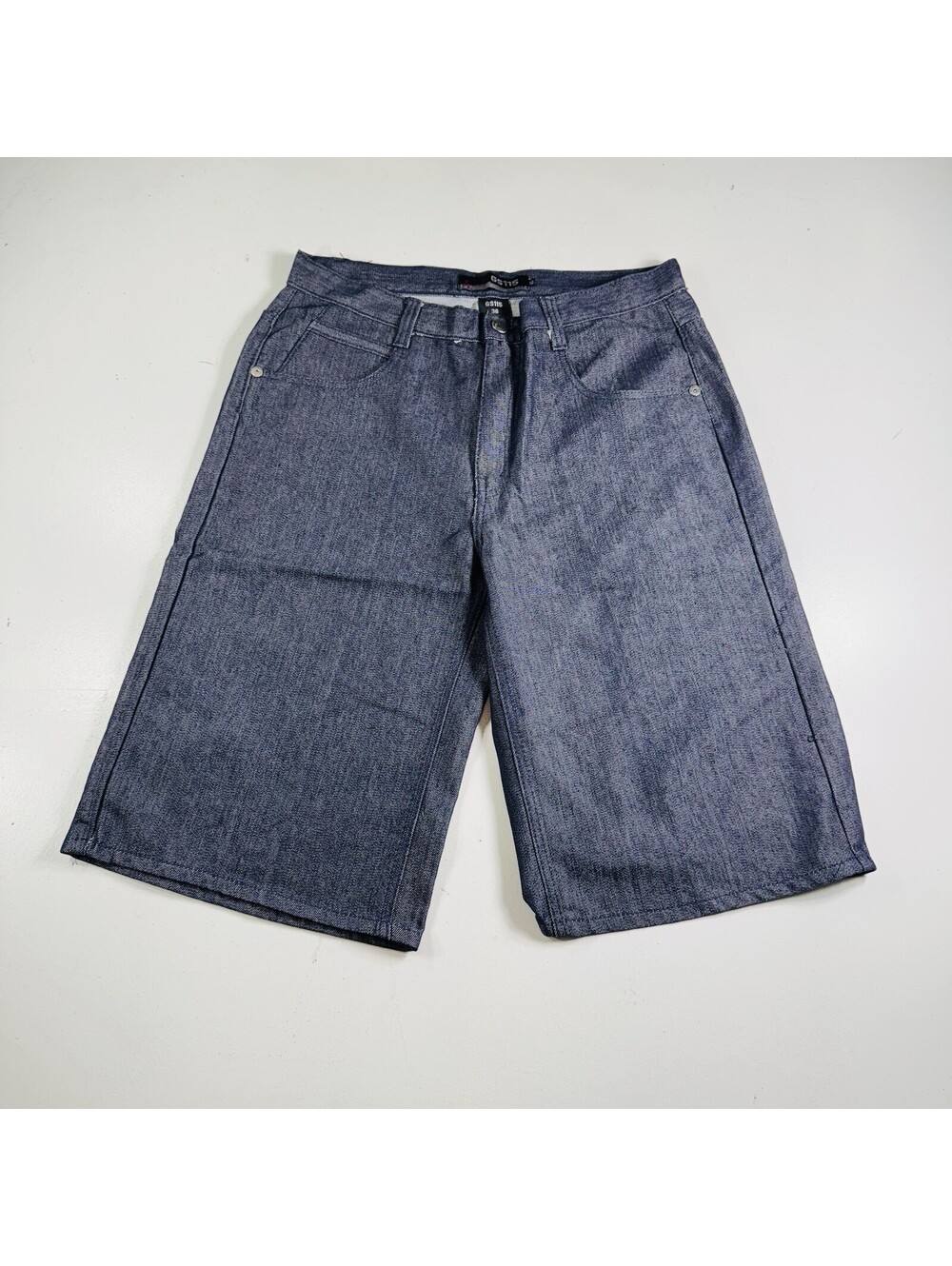 GS-115 Bermuda Shorts Blue Denim Cotton Dark Wash Men’s Size 36